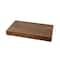 Glitzhome® Rectangle Rubber Wood Abstract Trays Set